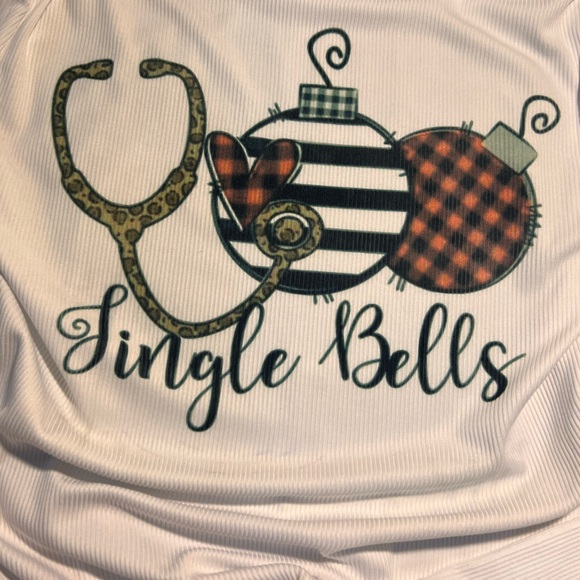 Nurse Christmas themed top - Picture 3 of 3